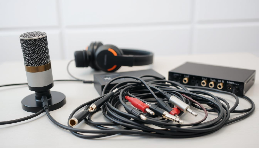 podcast equipment connections